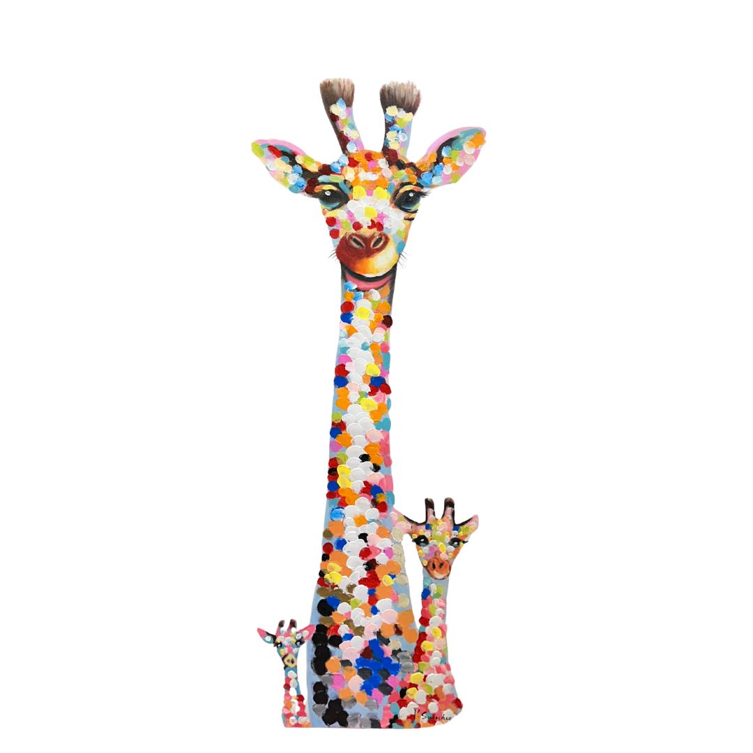 Colorful Giraffe Family - Image 6