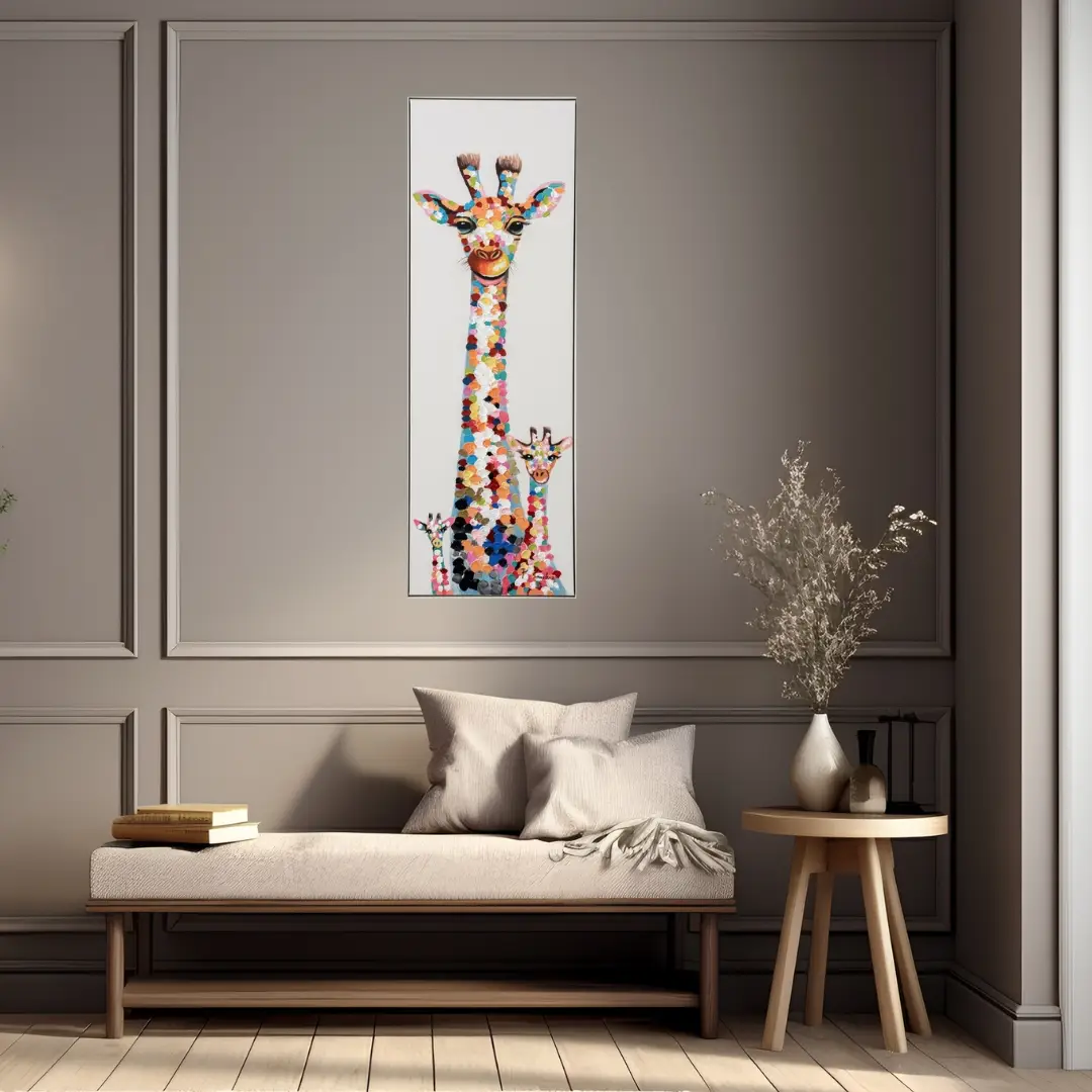 Colorful Giraffe Family - Image 3